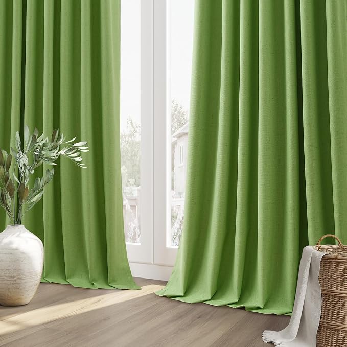 100% Blackout Curtains 102 Inch Length 2 Panels Set - Image 8