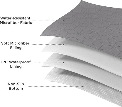 Bedsure 100% Waterproof Couch Cover for Dogs Washable - Non Slip Waterproof Dog Blanket for Couch Sofa, Lightweight Furniture Protector Durable for Pet Cat Puppy with Non-Slip Bottom, Grey, 30x95IN