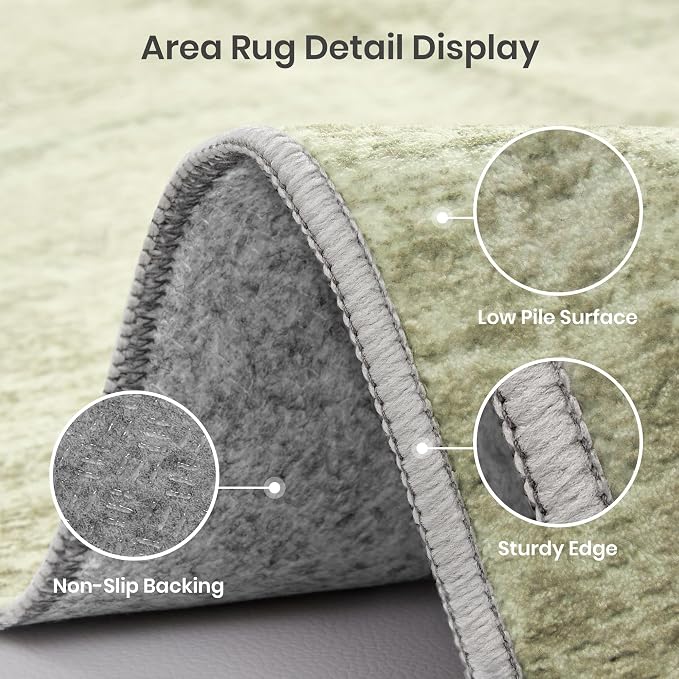 3x5 Area Rug Non Slip, Washable Entryway Rug - Image 4