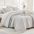 CozyTide Oversized King Bedspread 128"x120", Stone-Washed Cotton King Quilt by CozyTideComforterSet