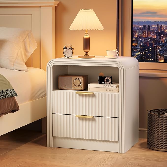 Fluted Nightstand Set of 2 - Image 8
