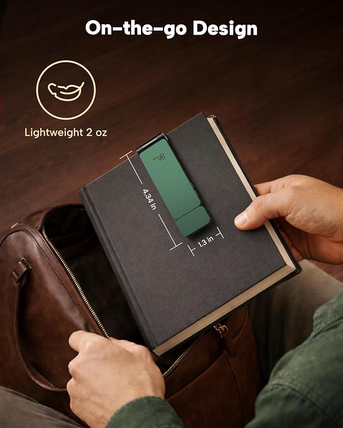 86lux Book Light, Rechargeable Clip-On LED Reading Light - Image 6