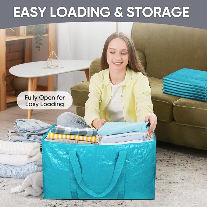 TICONN 8 Pack Extra Large Moving Bags Heavy Duty - Image 7