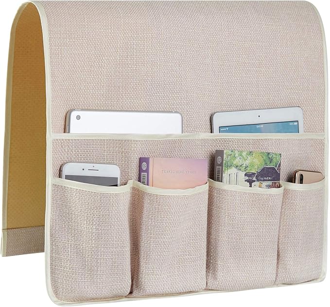 Sofa Armrest Organizer Non-Slip Arm Chair Hanging Caddy Remote Control Holder by FLYILY