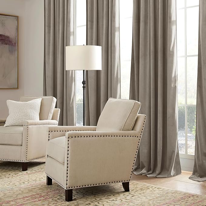 RYB HOME Blush Velvet Curtains 96 inches - Image 7