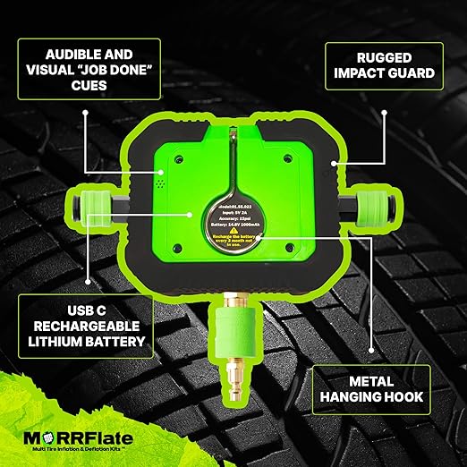 MORRFlate Air Hub Digital Air Controller Universal AutoMagic Tire Inflation and Deflation System with Digital User PSI Selection High-Flow Solenoids Rugged Design Includes Case