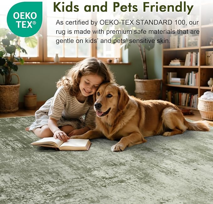 6x9 Ft Large Area Rugs for Living Room, Soft Non-Slip Washable Rugs Modern - Image 6