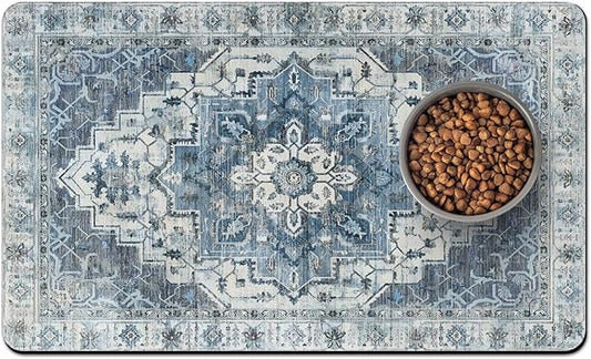 Pet Food Mats for Floor, Absorbent Dog Mat for Food and Water Dispenser Mat, Dog Food Mat Quick Dry Cat Food Mat Pet Supplies