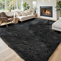 Area Rugs 10x14 for Living Room, Upgrade Fuzzy Plush Carpet for Bedroom Dorm by Junhejiamei