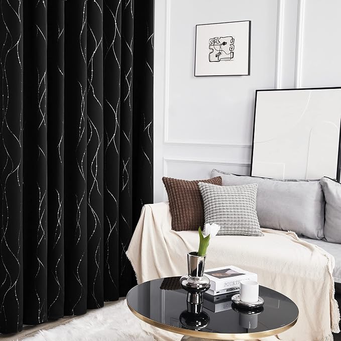 Deconovo Living Room Curtains 54 Inches Long, Thermal Insulated, Room Darkening - Image 4