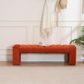 59" Velvet Bench for Bedroom King Size Bed Window End of Bed, Upholstered by AIITTCC