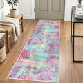 Abstract Runner Rug 2x6 Ft Washable Runners by iOhouze