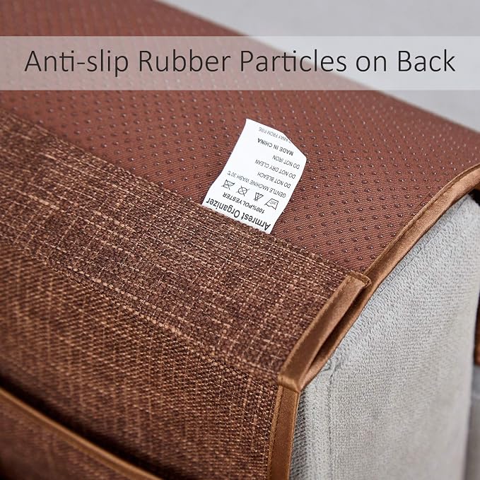 Sofa Armrest Organizer Non-Slip Arm Chair Hanging Caddy Remote Control Holder - Image 4