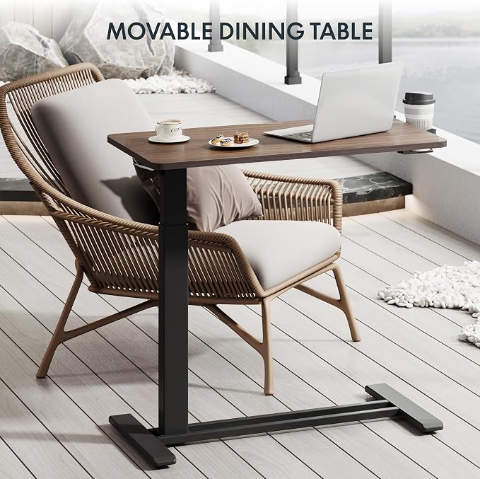 FLEXISPOT H7 32" Pneumatic Height-Adjustable Overbed Table - Image 11