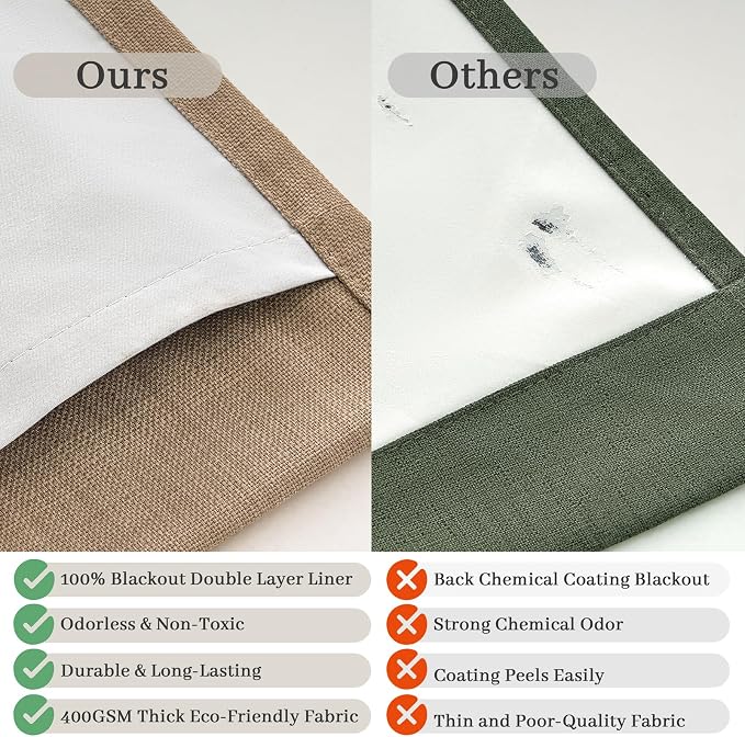 Extra Long 102 Inch Rust Brown High Ceiling Curtains - Image 5