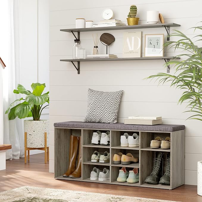Long Wall Shelves, 55.1Inch Wooden Floating Shelves - Image 6