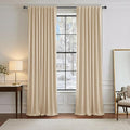 PONY DANCE Black Out Curtains 84 inch Long 2 Panels Burg by PONYDANCE