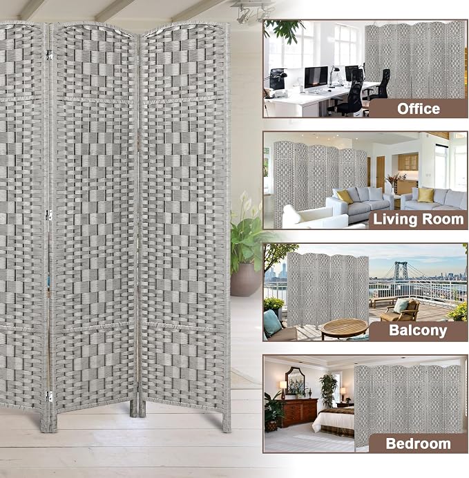 RHF Room Divider Panel, Partition Room Dividers, 6Panel Privacy Screen - Image 6