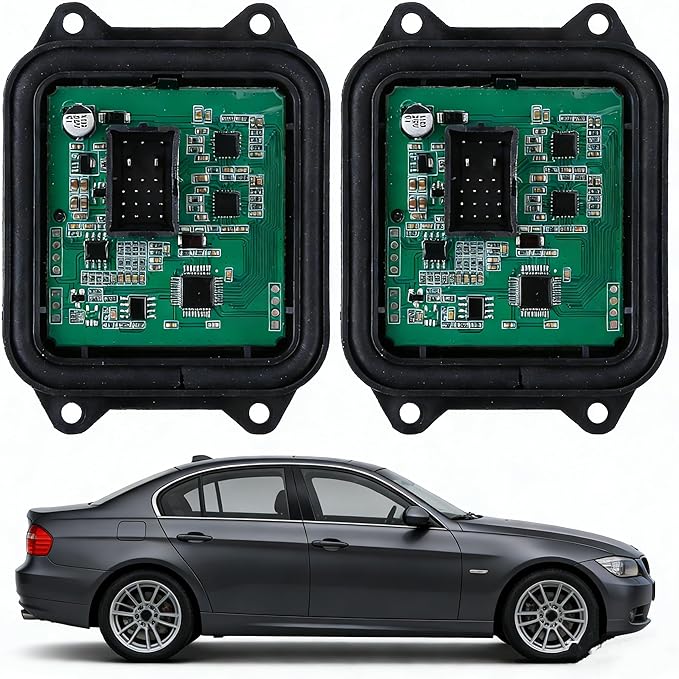 Hiolpen 63117182396 2pcs Adaptive Headlight Drive Control Unit Lighting Module Compatible With for B-MW 328i 328i xDrive 328xi 335d 335i 335i xDrive 335is 335xi M3 X5 X6 Z4