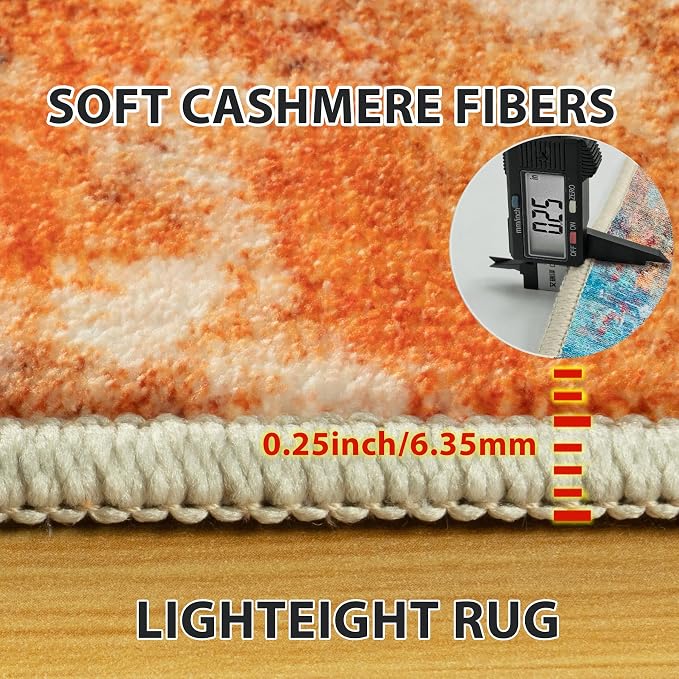 Aelenmu 5x7 Area Rugs for Living Room Washable Bedroom Dining Room Colorful | - Image 6