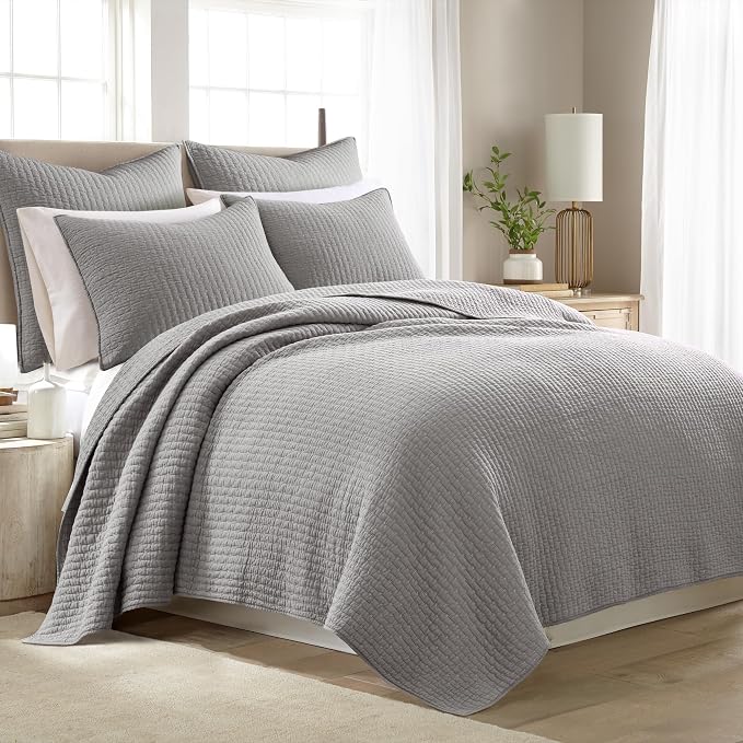 Levtex Home Cross Stitch Reversible King/Cal King Quilt Set and 2 Pillow Shams - Image 8