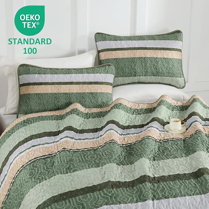 Dobuyly Boho Quilts Queen Size, Breathable All-Season, 3-Piece Set Fits Queen - Image 7