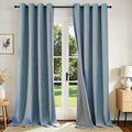 Joydeco Blackout Curtains 95 Inches Long 2 Panels Burg, Room Darkening Curtains by JOYDECO