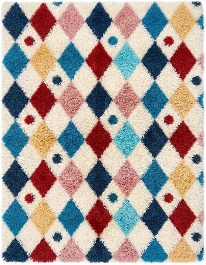 Soft Shag Rug 5x8 for Living Room High Pile Non-Slip Fluffy Carpet | Machine - Image 7