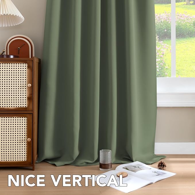H.VERSAILTEX Blackout Curtains Thermal Insulated Window Treatment Panels Room - Image 8