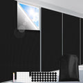 FADOTY 100% Blackout Curtains, No Drill, Sun Heat Light Blocker by FADOTY