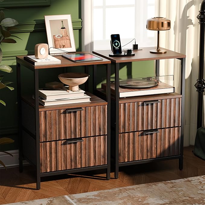 VINGLI Nightstands Set of 2 by VINGLI