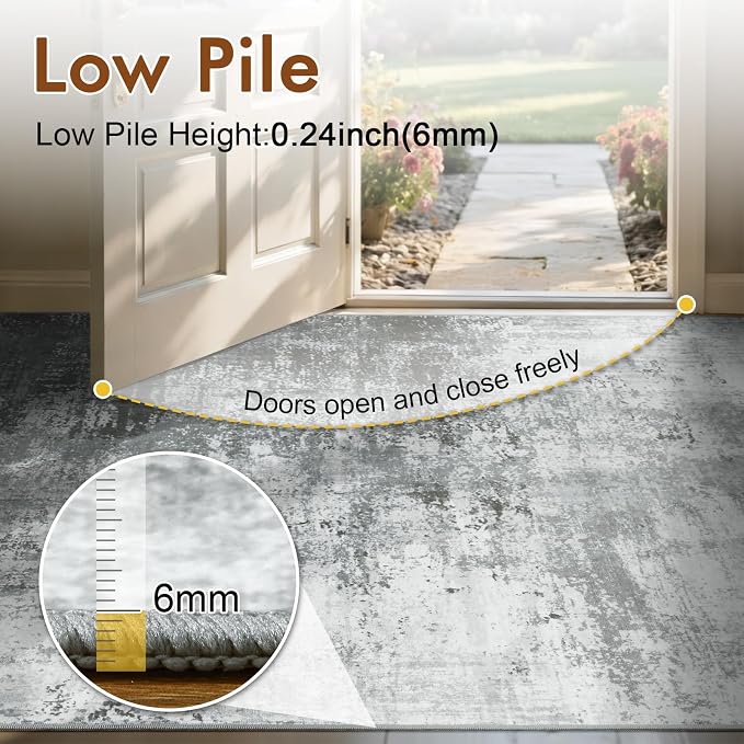 8x10 Ft Large Area Rugs for Living Room, Soft Non-Slip Washable Rugs Modern - Image 7