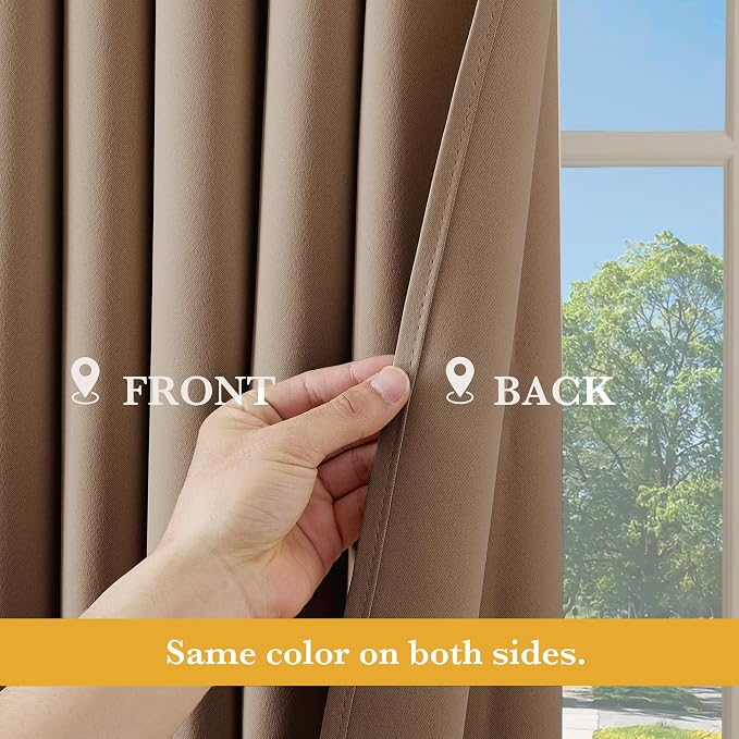 RYB HOME Blackout Thermal Insulated Curtain - Image 5