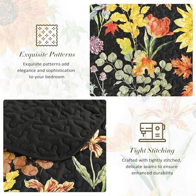 Yiran Floral Quilts Queen Size - Image 7