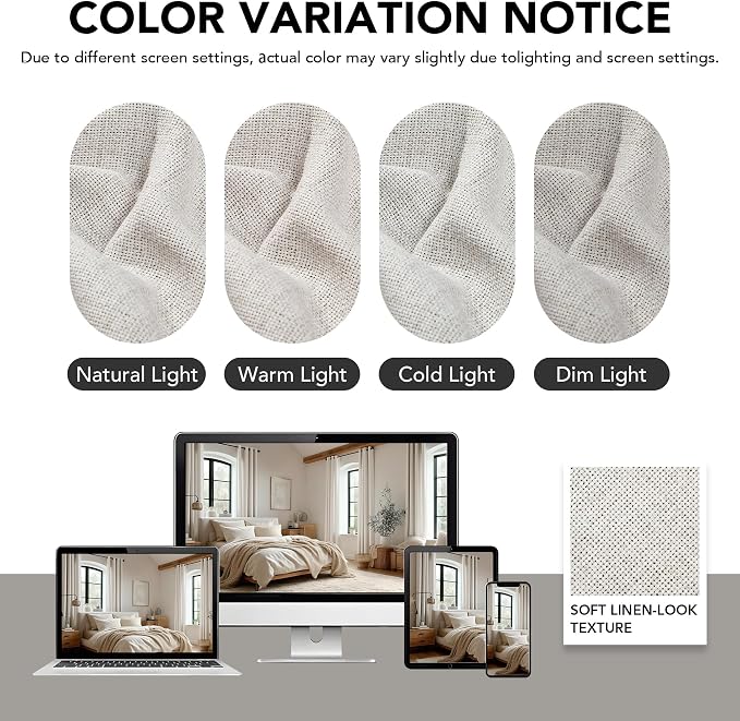 Deconovo 100% Blackout Curtains - Image 6