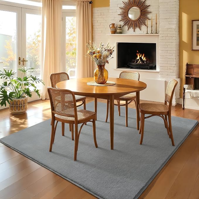 4x4 Square Area Rugs for Bedroom Living Room, Modern Non Slip Minimalist Carpet - Image 9