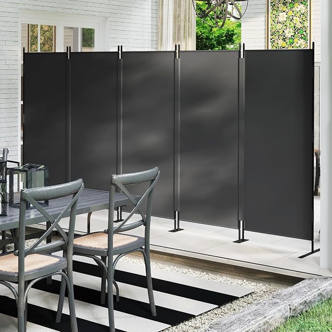 Room Divider 5 Panel Privacy Screen by JAXPETY