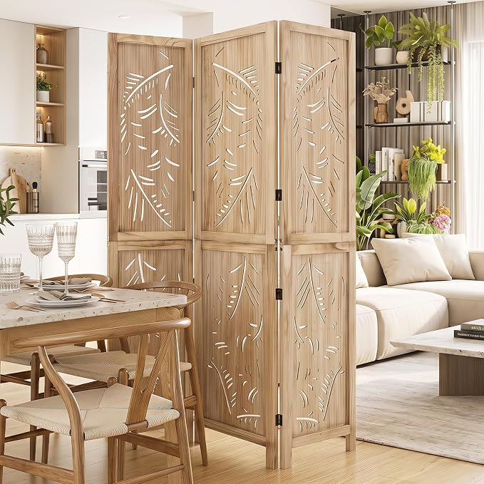 GIANTEX 3 Panel Boho Room Divider - Image 3