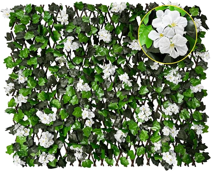 Expandable Faux Ivy Fence Privacy Screen by Unknown