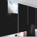 FADOTY 100% Blackout Curtains, No Drill, Sun Heat Light Blocker by FADOTY