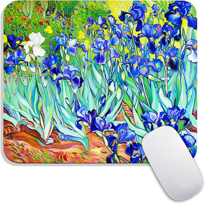 Armanza Square Mouse Pad Lrises,Personalized Premium-Textured Custom Mouse Mat Design,Washable Mousepad Lycra Cloth,Non-Slip Rubber Base Computer Mouse Pads for Wireless Mouse