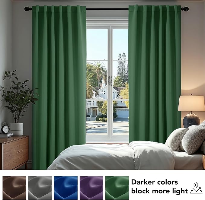 Deconovo Blackout Curtains for Bedroom, Living Room Curtains 84 Inches Long | - Image 5