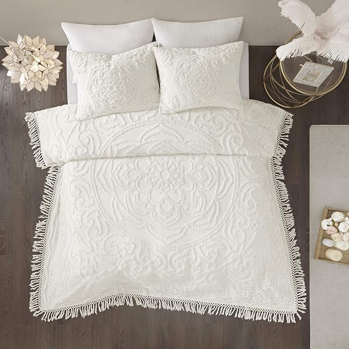 Madison Park Laetitia Lightweight 100% Cotton Quilt Set, Breathable Chenille - Image 3