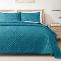 Exclusivo Mezcla Full Queen Quilt Set, Teal | Lightweight Soft Bedspreads by ExclusivoMezcla