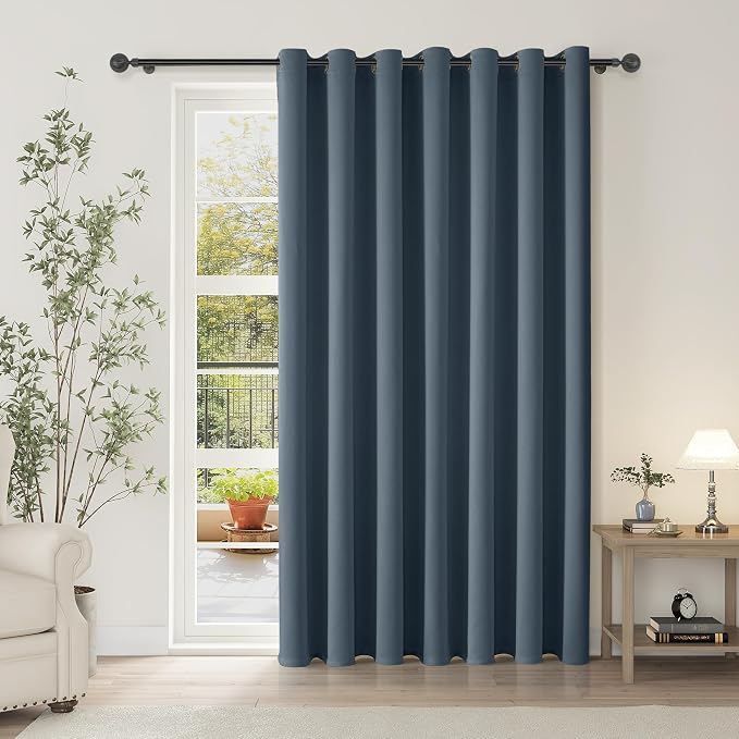 ChrisDowa Room Divider Curtains 84 Inches Long Sliding Door Curtain 1 Panel | by ChrisDowa