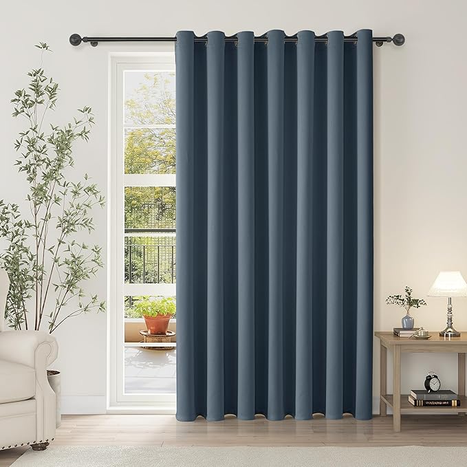 ChrisDowa Room Divider Curtains 108 Inch Long Sliding Door Curtain 1 Panel | by ChrisDowa