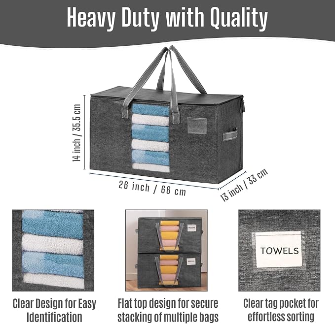VENO Moving Bags, Wide Open Top, 6 Pack | Moving boxes Alternative, Heavy Duty - Image 4