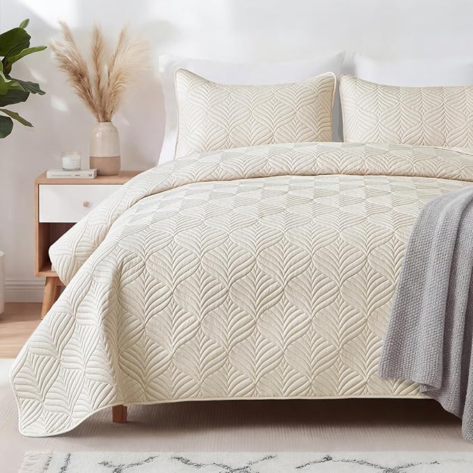 Whale Flotilla Soft Cal King Quilt Bedding Set, Lightweight Bedspreads | Brich by WHALEFLOTILLA