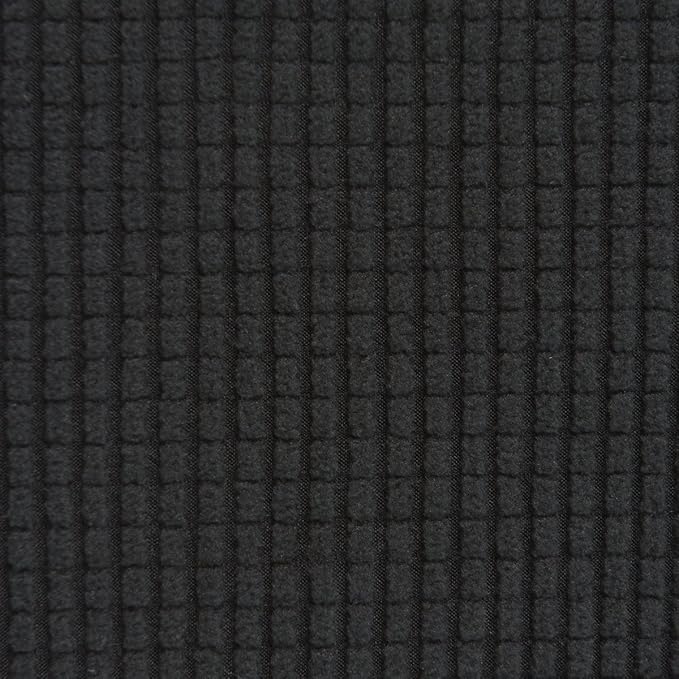 Easy-Going Recliner Stretch Sofa Slipcover Sofa Cover 4-Pieces Furniture Protector Couch Soft with Elastic Bottom Spandex Jacquard Fabric Small Checks(Large,Black)