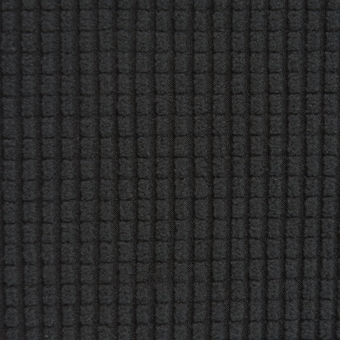 Easy-Going Stretch Sofa Slipcover 1-Piece Sofa Cover Furniture Protector Couch Soft with Elastic Bottom for Kids, Polyester Spandex Jacquard Fabric Small Checks (Sofa, Black)